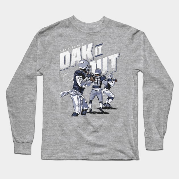 Ezekiel Elliott Dallas Dak Dance Long Sleeve T-Shirt by Buya_Hamkac